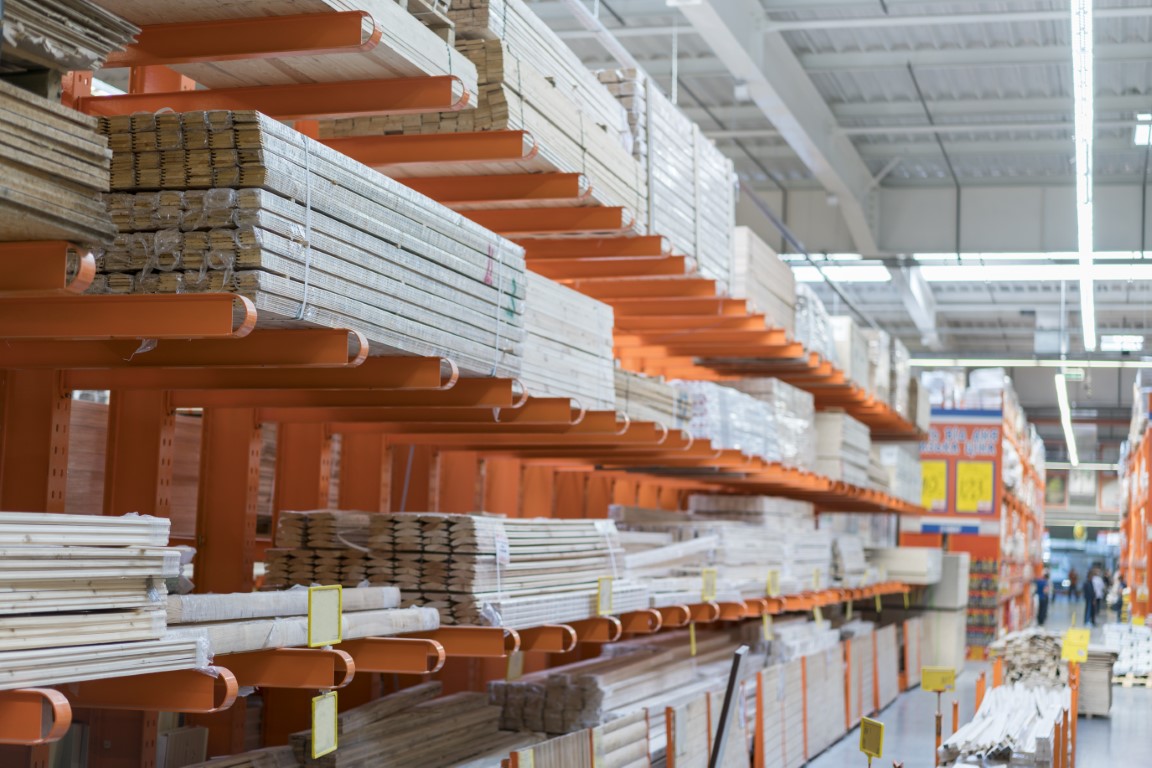 Estanterías rack de paletización usadas para almacenar productos